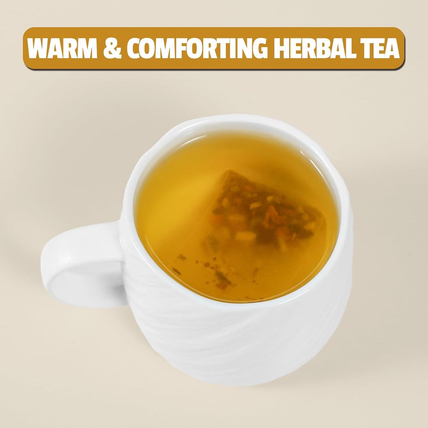 Jarteela Lemon Balm Tea, 1.5g x 60 Count - Natural Melissa Officinalis - Pyramid Herbal Lemon Balm Tea Bags for Digestion - Non-GMO - Caffeine-Free