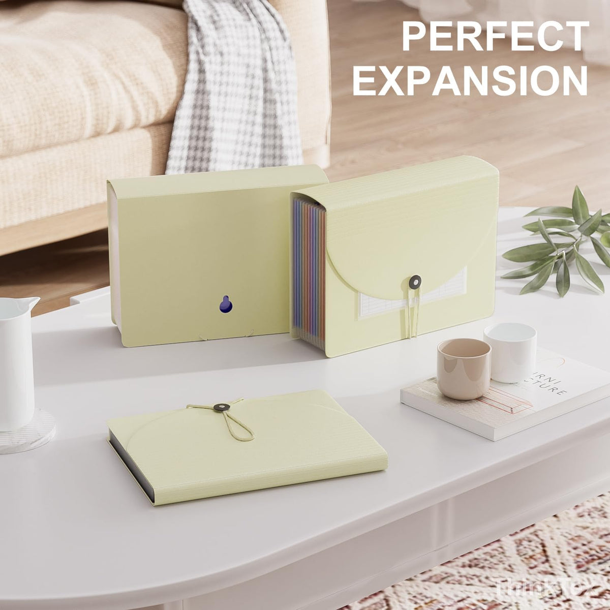 ThinkTex Accordion File Organizer, 12 - Pocket Expanding File Folders