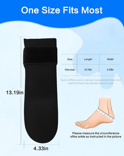 Ankle Ice Pack Wrap for Swelling,Cold/Hot Therapy Ice Pack for Foot,Reusable Gel Ice Compression Socks,for Soothe Plantar Fasciitis,Achilles Tendonitis,Sprained,Pain Relief,for Women & Men,1 Pack