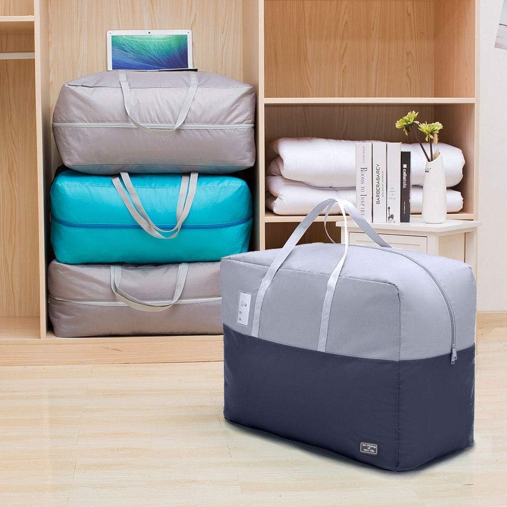 75L large Zipper Under-bed Comforter Storage Bag,2park moving bag