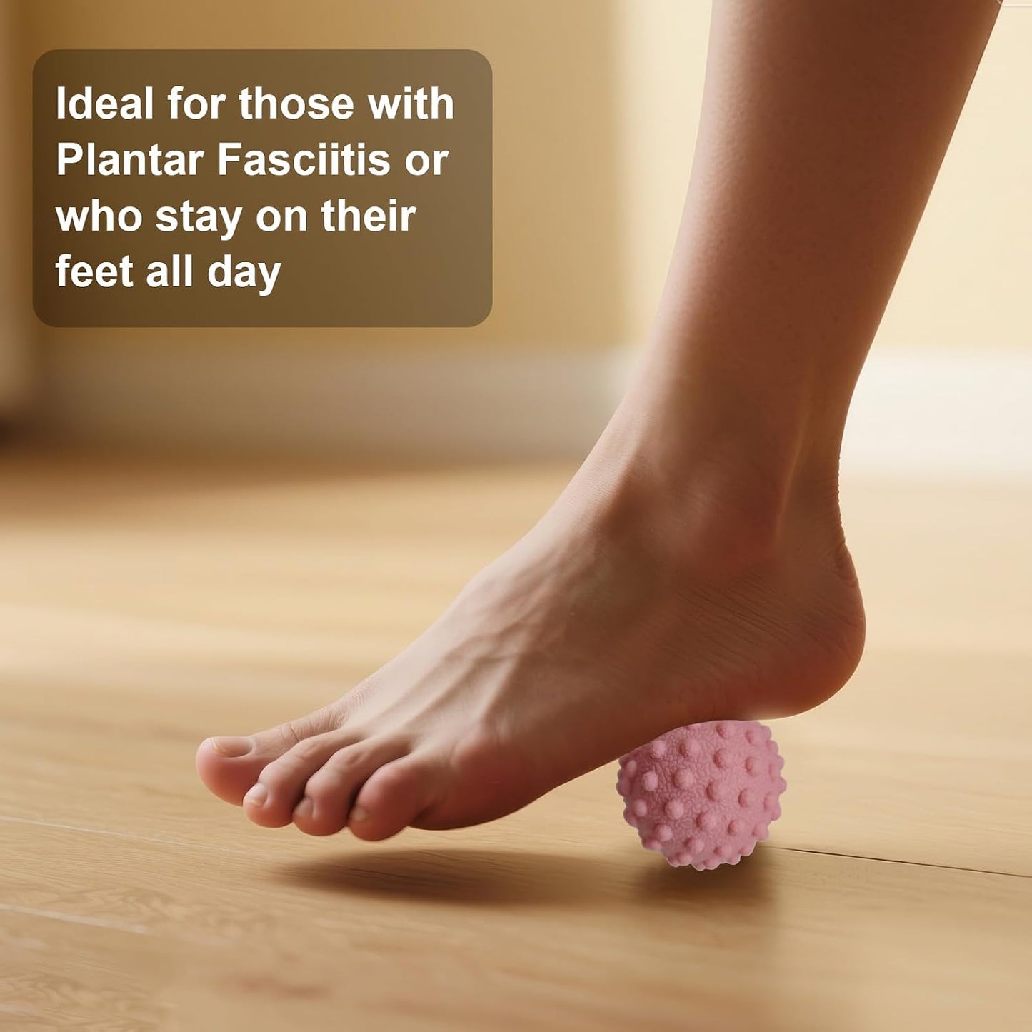 Foot Massage Ball Myofascial Release, Pain Relieve from Plantar Fasciitis, Massage Tool for Tight Muscles and Sore Feet, Restore Foot Massage Roller