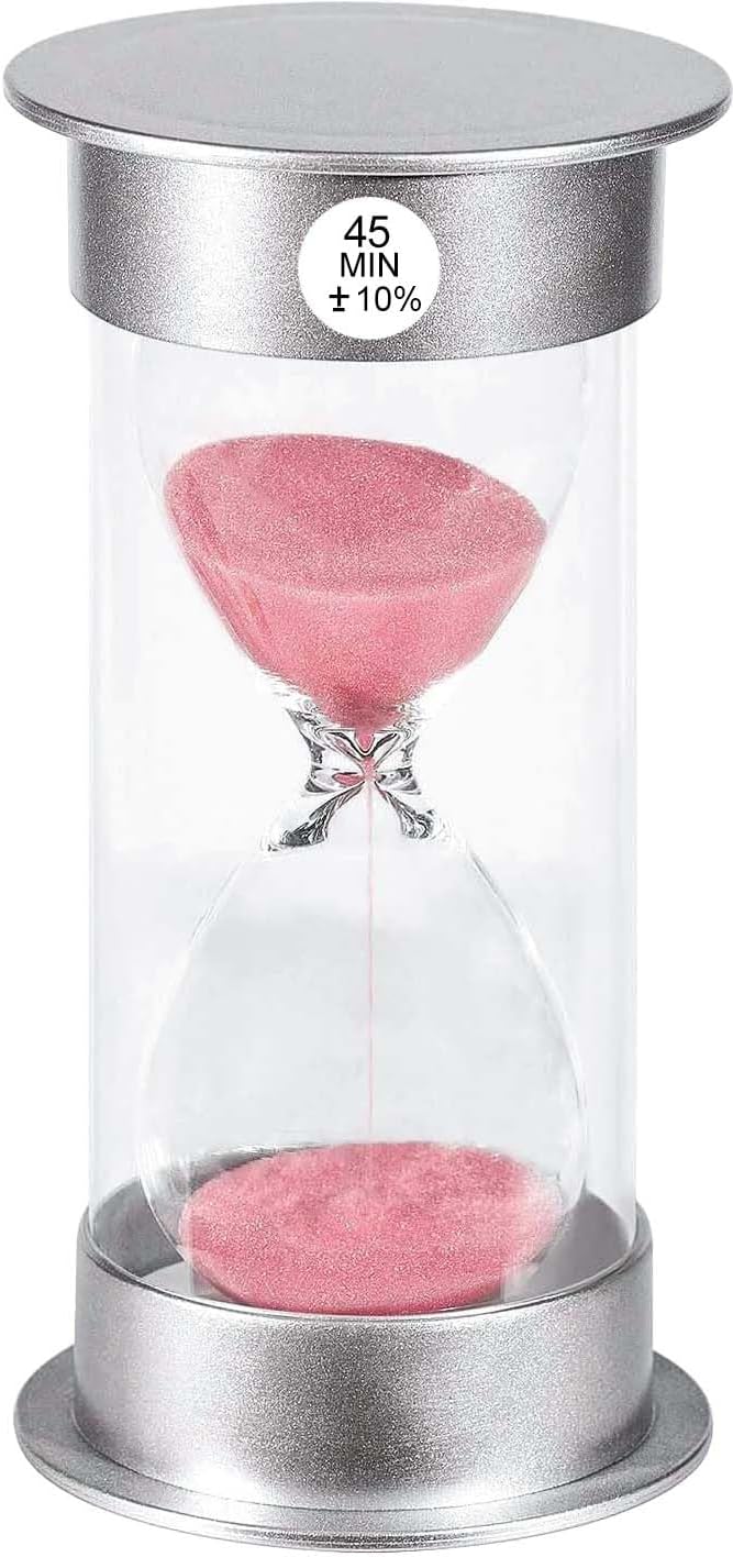 2 Minute Hourglass Sand Timer with Suction Cup,Unbreakable Sucker Sand Clock Timer 2 min,Plastic Mini Sand Watch,Rotatable Reloj De Arena for Kids Toothbrush(Blue)