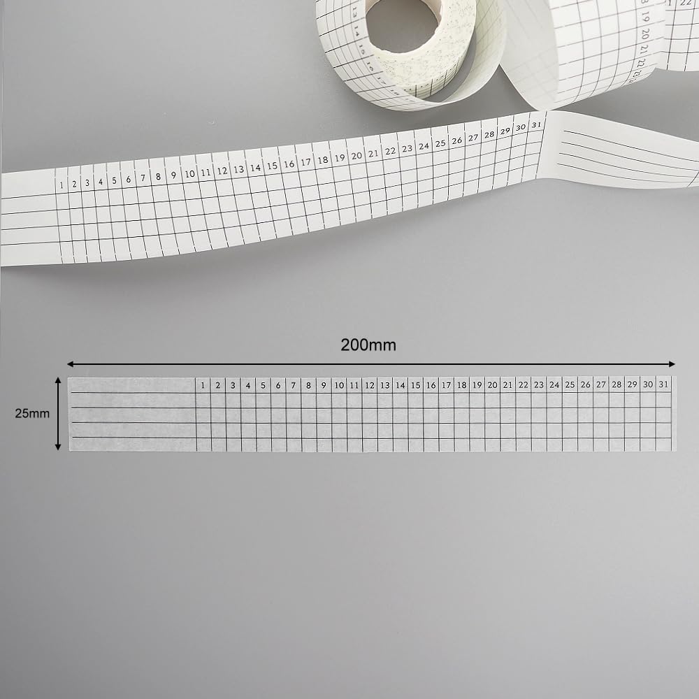 Monthly & Weekly Habit Tracker Writable Journal Spread Washi Sticker Roll Die-Cut/Monthly-49 Stickers/Weekly-120 Stickers/Set of 2