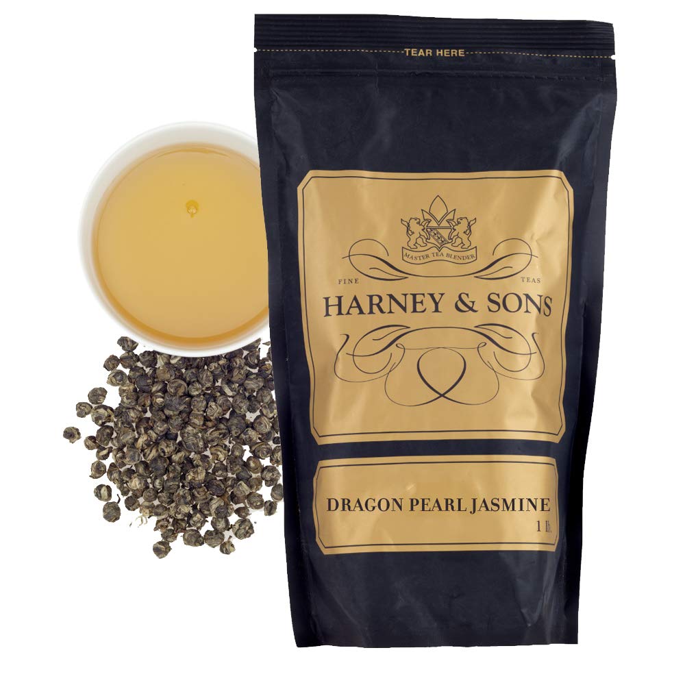Harney & Sons Dragon Pearl Jasmine Loose Leaf Green Tea, 16 oz