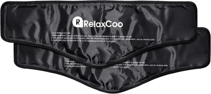 RelaxCoo Neck Ice Pack Wrap, Reusable Gel Ice Pack for Neck Shoulders, Cold Compress Therapy for Pain Relief, Injuries, Swelling, Bruises, Sprains, Inflammation and Cervical Surgery Recovery