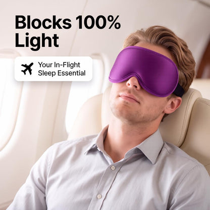 3D Cooling Gel Weighted Eye Mask for Sleeping, 100% Blackout Sleep Mask