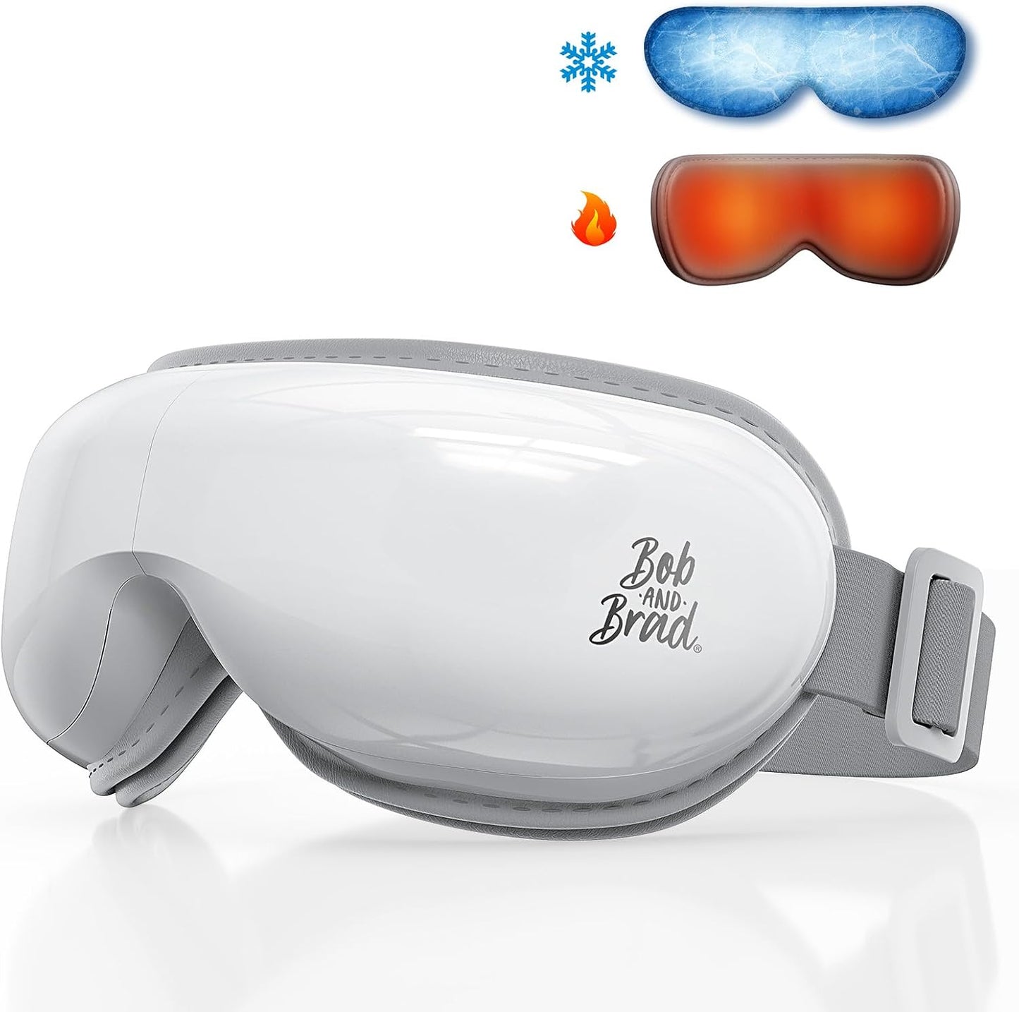BOB AND BRAD Eye Massager with Heat and Cooling, FSA Eligible HSA Birthday Gifts for Women Men, EyeOasis 3 Elite Eye Massager for Migraine, Heated Eye Mask for Dry Eye Head Tension and Stress Relief