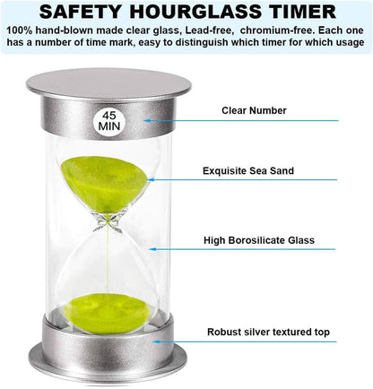 2 Minute Hourglass Sand Timer with Suction Cup,Unbreakable Sucker Sand Clock Timer 2 min,Plastic Mini Sand Watch,Rotatable Reloj De Arena for Kids Toothbrush(Blue)
