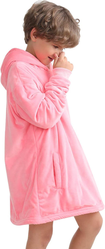 LetsFunny Blanket Hoodie,Oversized Wearable Sherpa Fleece Blanket Sweatshirt,Super Soft Warm Cozy with Giant Pocket,Gifts for Women Men Adults Teenagers, One Size Fits All
