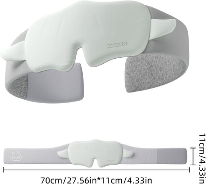 Sleep Mask 100% Mulberry Silk, Misty Blue