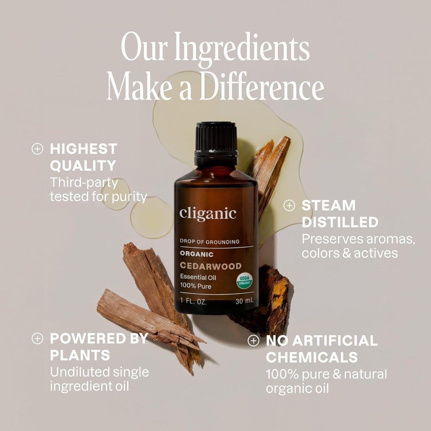 Cliganic Organic Lavender Essential Oil - 100% Pure Natural Undiluted, for Aromatherapy Diffuser | Non-GMO Verified - Colors A