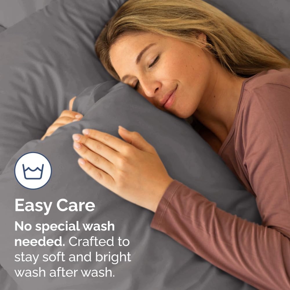 Standard Pillow Cases Set of 10 - Ultra Soft Hotel Quality Pillowcase Covers - Comfy, Cozy & Wrinkle Free - Shrink, Stain and Fade Resistant - Machine Washable Pillow Protectors - 10 Pcs Set - White - Colors B