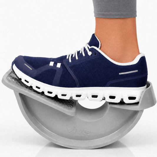 Vive Foot Rocker - Calf Stretcher for Achilles Tendinitis, Heel, Feet, Shin Splint, Plantar Fasciitis Pain Relief - Stretches Strained Leg Muscle - Ankle Wedge Stretch Improves Flexibility (Small)