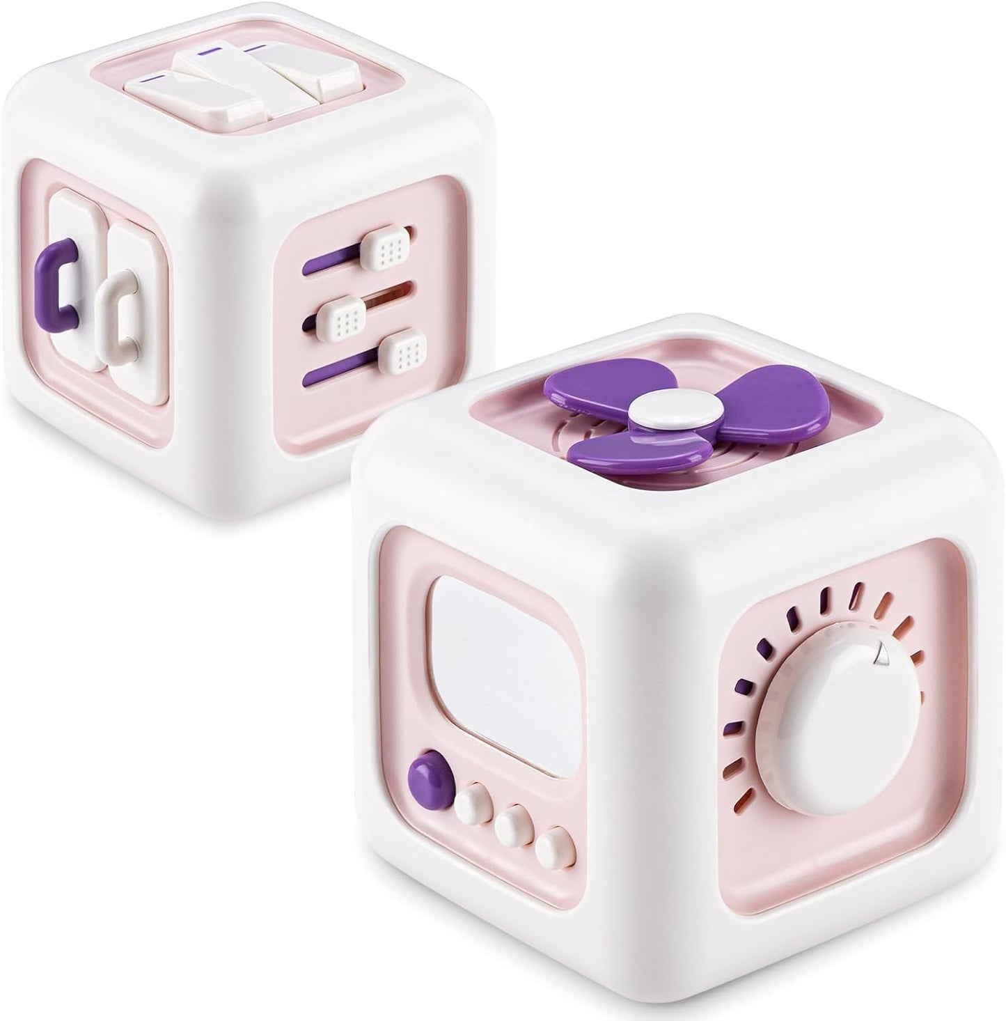 SOCBTNSO Busy Cube Toy for 1 Year Old Boy, Montessori Toys for 1+ Year Old, Travel Toys for Toddlers 1-3, Learning Fine Motor Skills| 1st Birthday Gifts 6 9 12 Months Baby