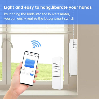 Automatic Curtain Opener and Closer, Motorized Curtains with Remote, Automatic Blind Opener, Automatic Curtain Rod, 2 Type Wireless Connection App Control Voice Assistant Compatible