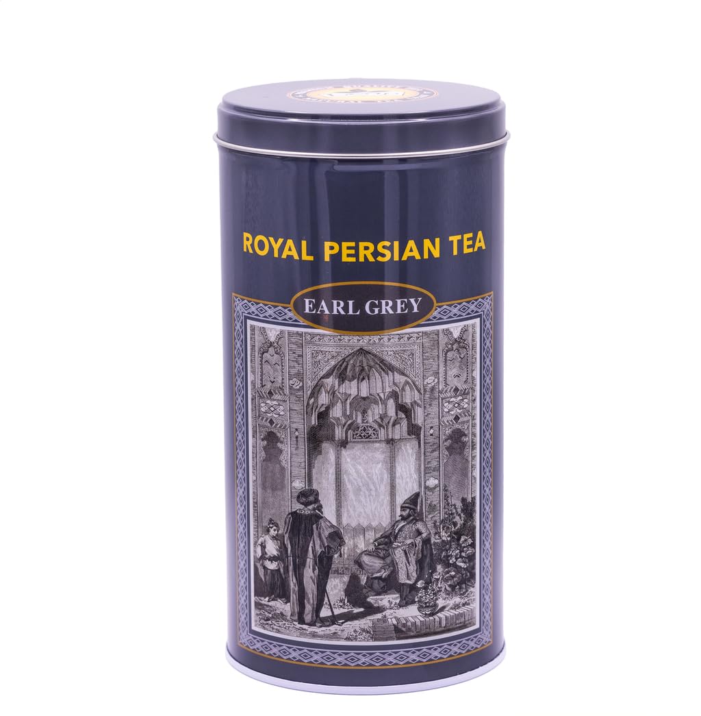 Royal Persian Tea Earl Grey Loose Leaf Ceylon Black Tea, Premium Ceylon Ceylon Tea with Real Bergamot Oil,12 oz (340g) Aromatic Citrus Flavor, Hot or Iced, Bold & Smooth