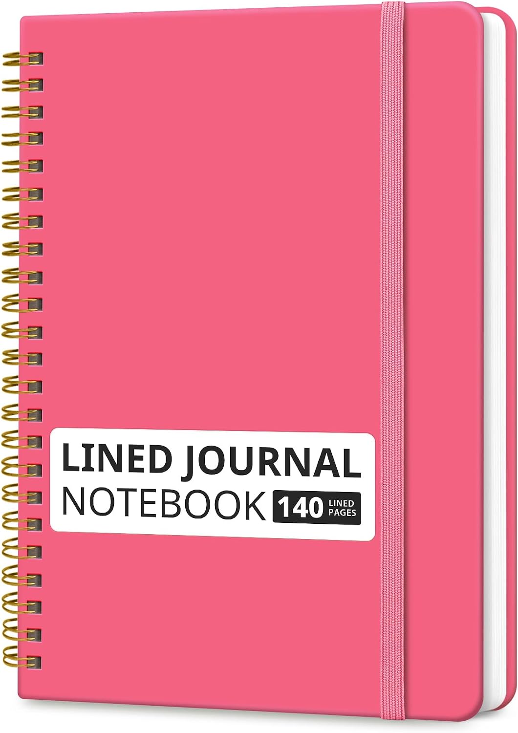 Taja Lined Spiral Journal Notebook for Women & Men, 140 Pages, College Ruled Hardcover Notebook for Work & Note Taking, Journals for Writing, A5(5.7" x 7.9") - Green