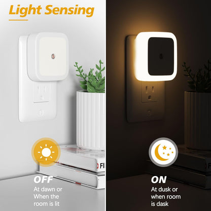 Sujeet Night Light, Night Lights Plug into Wall,Nightlight Plug in Night Light, Dusk to Dawn Night Lamp Led Night Lights for Adults Bedroom, Bathroom, Hallway (Amber)