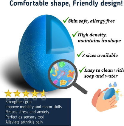 The Friendly Swede Stress Balls for Adults, Different Resistance Levels