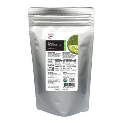 SUGIMOTO TEA Japanese Organic Matcha Latte Blend Mix 4.23 oz
