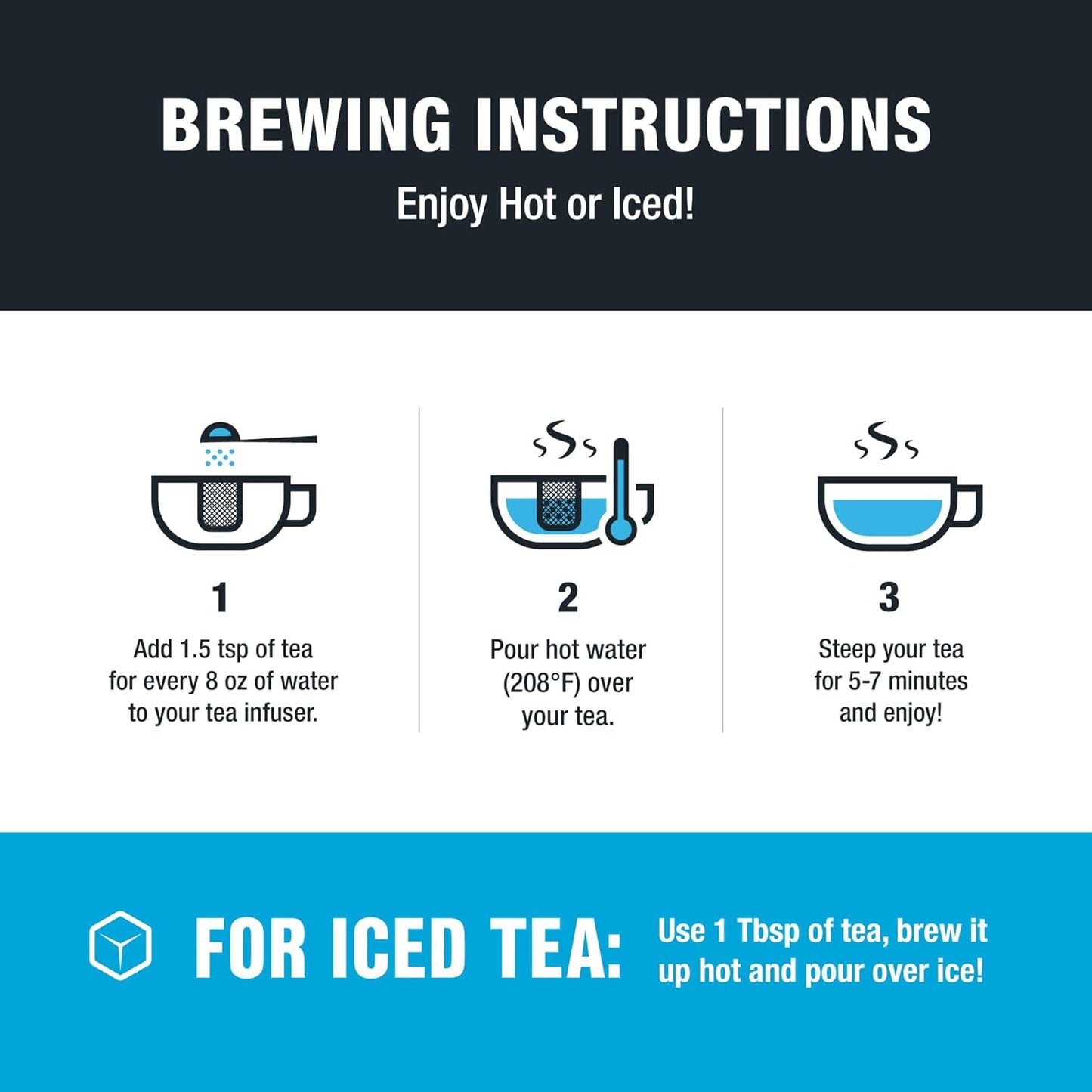 Tiesta Tea Blueberry Wild Child, Loose Leaf, Blueberry Hibiscus Herbal Tea, Premium Non-Caffeinated Blend, Make Hot or Iced, Brews Up to 50 Cups, 5.5 Ounce Refillable Tin