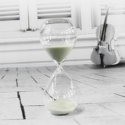 Hourglass, HoveBeaty Hand-Blown Sand Timer Set for Time Management 15 Minutes Durable Glass Construction (15 Min, Black)