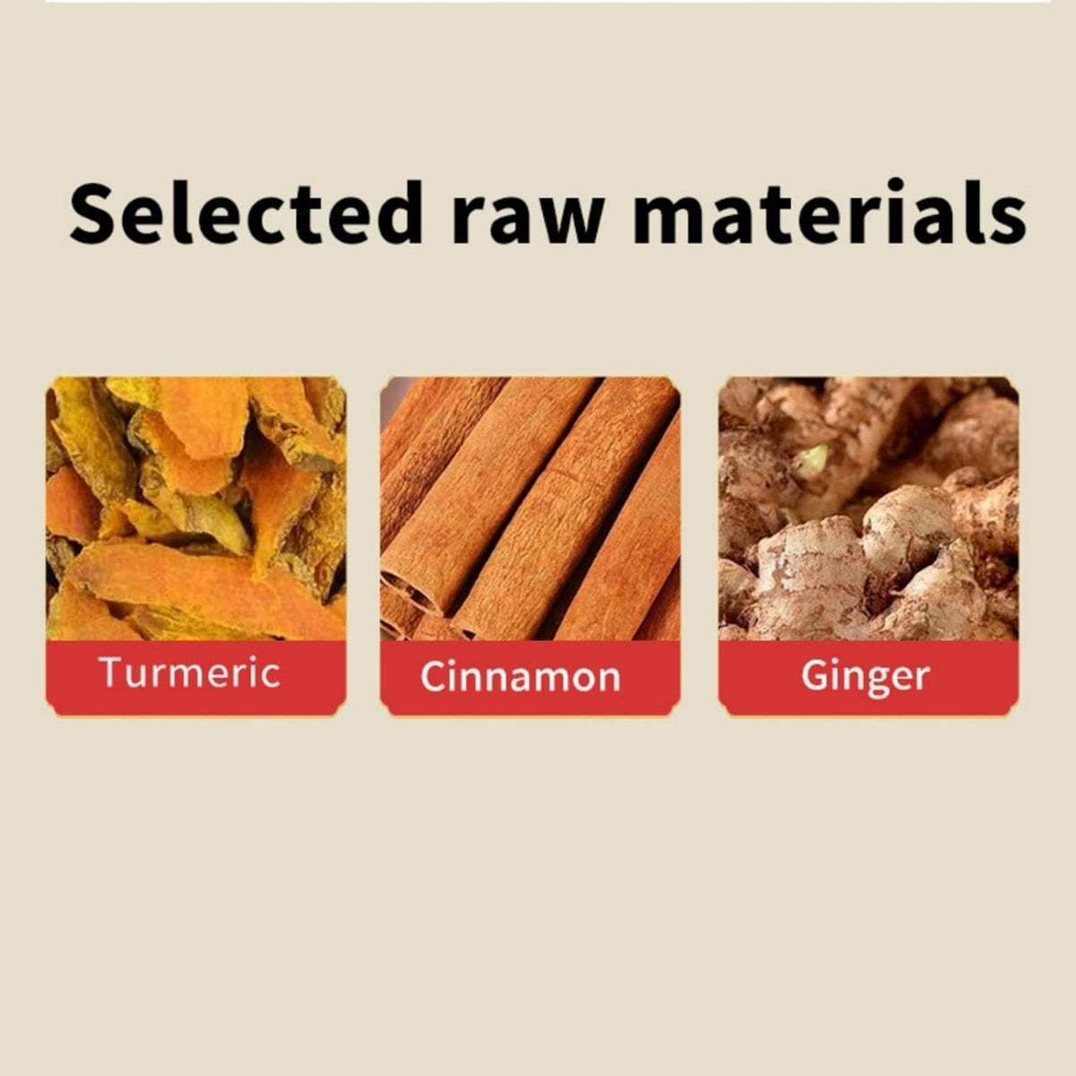 Premium Turmeric Ginger Cinnamon Tea Bags, Natural Pure Turmeric Blend Herbal Tea for digestive and immune support, Sugar-free, 50 Teabags/3.53oz