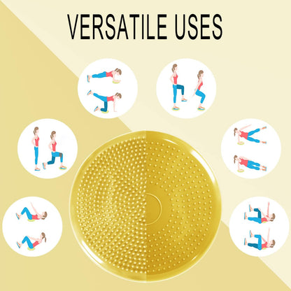 Wobble Cushion, Balance Disc, Wiggle Seat, Balance Pads for Physical Therapy, Stability Disc, Wobble Board for Dogs, Office, Sensory Kids, Classroom with Spiky Massage Ball