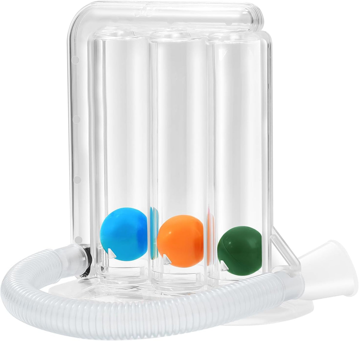 Breathing Exercise Device for Lungs, Lung Exerciser Device – 5000ml Volumetric Deep Breathing Trainer with Flow Rate Indicator for Respiratory Health & Recovery