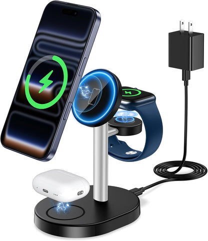 Mag-Safe Charger 3 in 1 Charging Station for iPhone Apple Watch AirPods