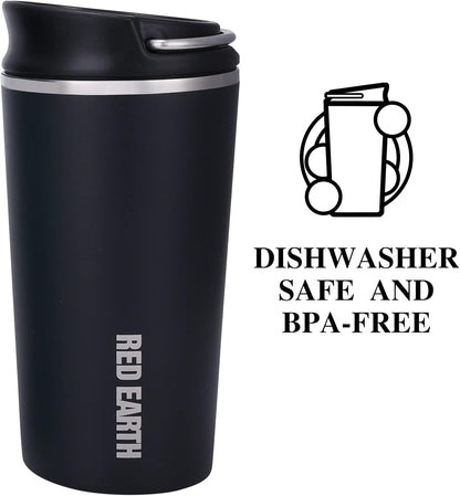 GiNT 17oz Travel Tea Mug with Infuser, 2 Lids. Vacuum Insulated 316 Stainless Steel Coffee Mug. Dishwasher Safe Tea Cup with Strainer for Hot & Cold Brew Coffee. Mothers Day Gifts for Mom (Green)