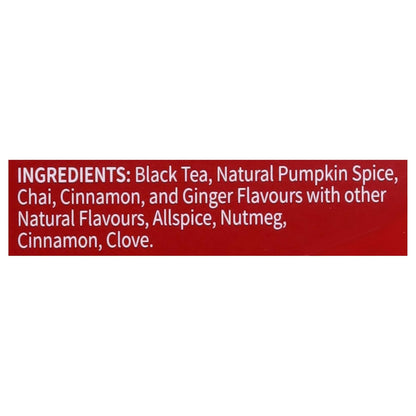 Twinings Pumpkin Spice Chai Black Tea Individually Wrapped Bags, 20 Count (Pack of 6), Warm, Spicy & Aromatic, Caffeinated, Enjoy Hot or Iced, 120 Teabags