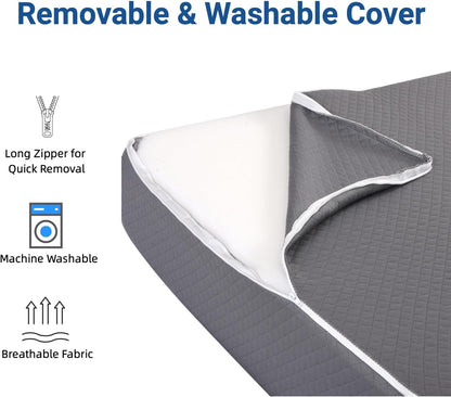 FSA Eligible 31" Extra-Long Wedge Pillow for Sleeping, Reflux, Snoring,Gray