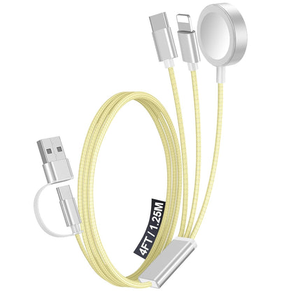 Travel Essentials for Apple Watch Charger,3-in-2 Multi Charging Cable