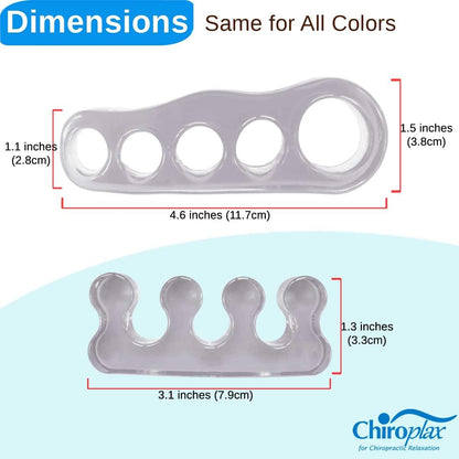 Chiroplax Gel Toe Separators Stretchers Spacers Bunion Tailor's Relief