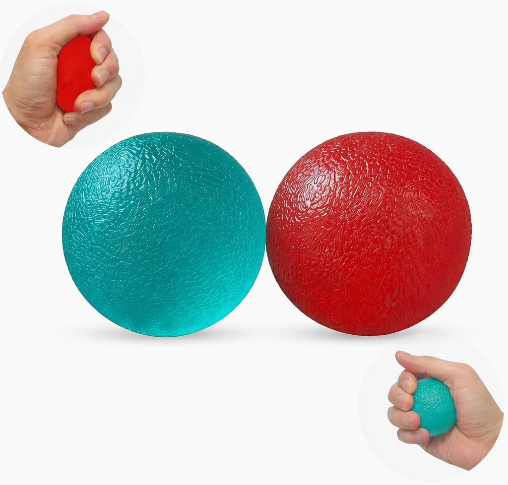 Stress Balls for Adult, Resistance Levels Hand Exercisers for Strength, Hand Strengthening Devices,Squeeze Balls for Hand Therapy,Exercise Squeeze Squishy Wrist Ball, Grip Strength Trainer