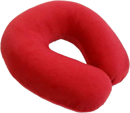 Wolf Essentials Adult Fleece Travel Neck Pillow for Airplane, Charcoal