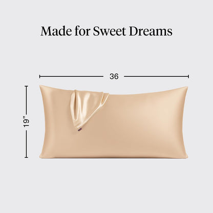 Kitsch Satin Pillowcase with Zipper for Hair & Skin - Softer Than Silk Pillow Cases, Smooth Cooling Satin Pillow Case, Wrinkle-Free, Machine Washable - Pillow Cases Standard Size (19x26) - Blush