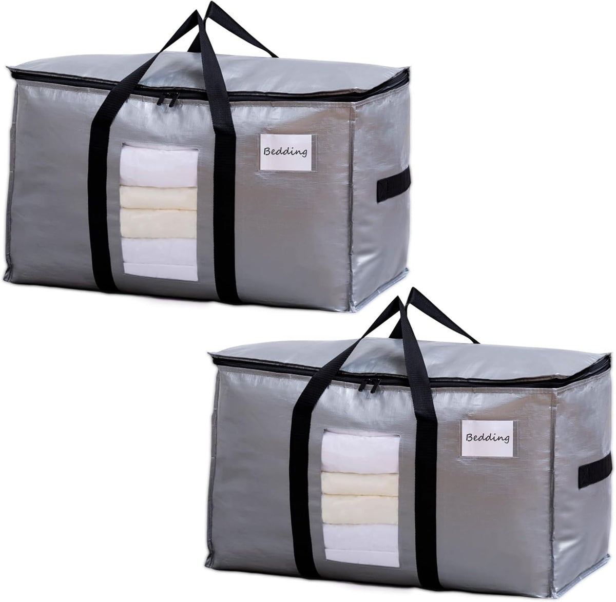 TAILI Blue Extra Large Moving Bags,Storage Bags with Visible Window