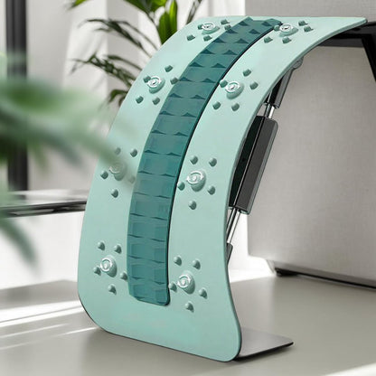 Back Stretcher Device, Multi-Level Back Support Adjustable, Spinal Board Massager with Curved Design, Stretching Equipment Tool Relieves Tension, for Daily Stretching and Relaxation