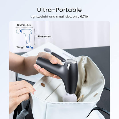 RENPHO Micro One Super Mini Massage Gun for Women, Portable Travel Massager for Muscle Relief, FSA Approved, 4-Speed Percussion Massage Gun for Office, Home & Daily Comfort, HSA