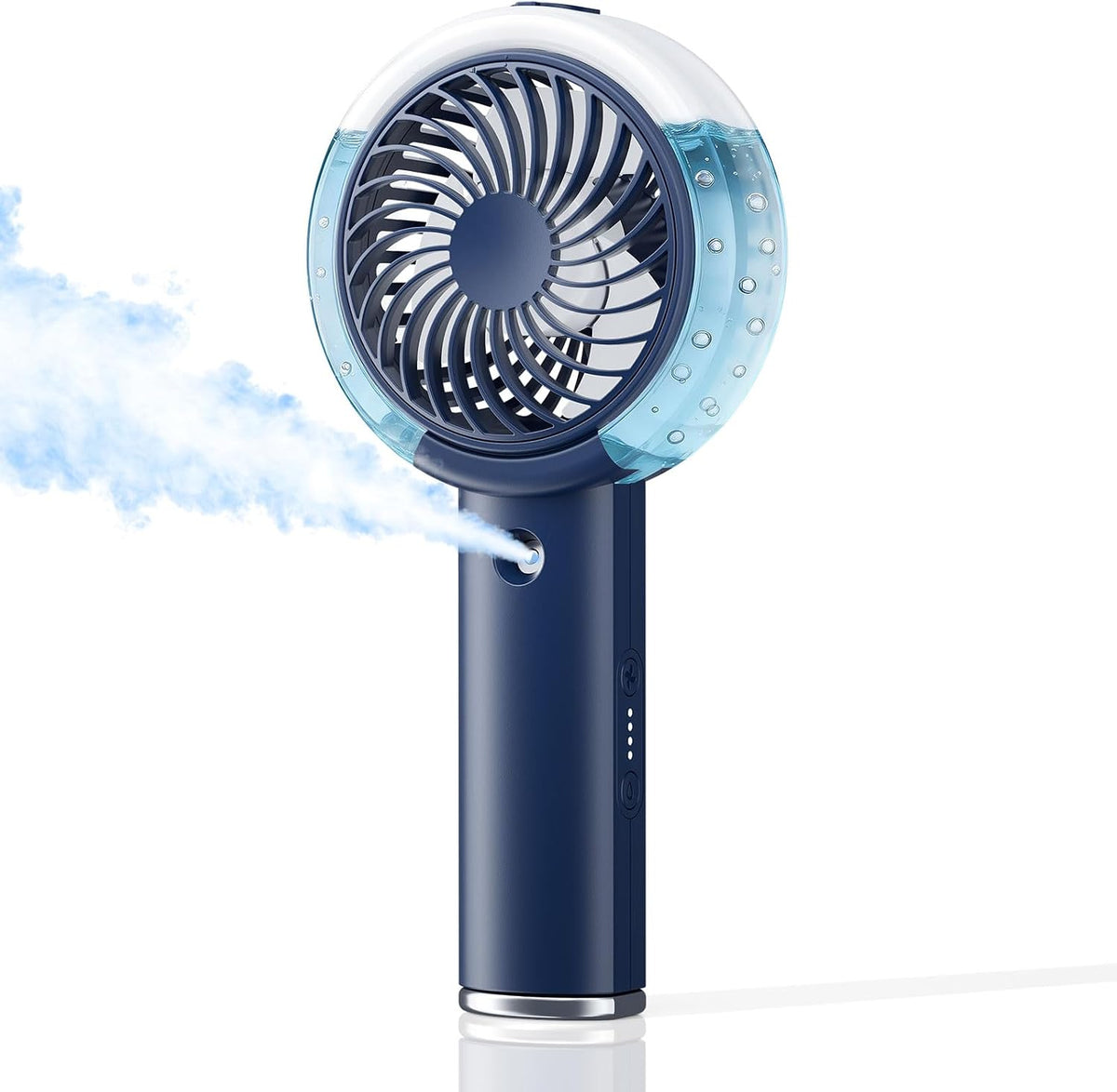 HandFan Upgraded Misting Fan with LED Display – Extreme Cooling Portable Handheld Fan with Water Mist Spray, 50% Stronger Airflow & Quieter, USB Rechargeable for Travel/Park/Disney/Beach/Concert/Game