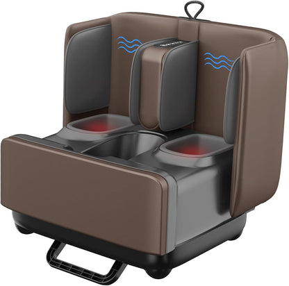 COMFIER 2 in 1 FSA Foot Massager Machine, HSA Shiatsu Foot and Calf Massager with Heat,Kneading,Vibration,Compression Massagers for Feet Health,Ankle & Leg Tired, Plantar Fasclitis,Gift for Men Women