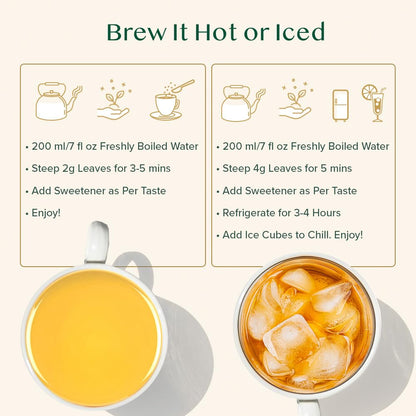 VAHDAM Imperial White Tea Leaves (1.76oz|25+ cups) Grown in Himalayas