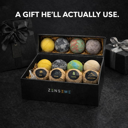 Bath Bombs for Men - Gift Set of 18 Square Shaped Handmade Natural Bath Bombs of 2.5 oz w/Essential Oils, Unique Manly Scents, for Boyfriend, Husband, Father - 18 Pack Square