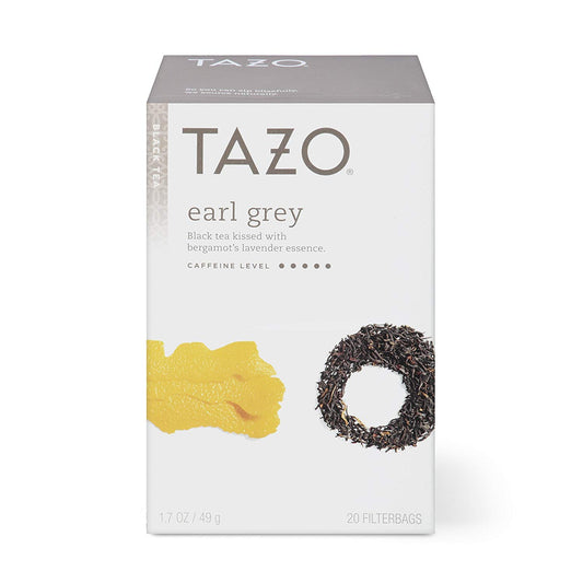 TAZO Tea Bags, Earl Grey, High Caffeine and Bold Flavor, 20 Tea Bags (Pack of 6)