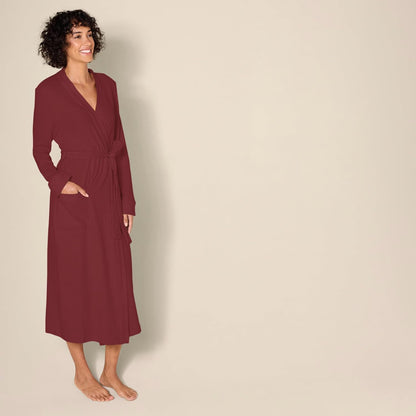 Amazon Essentials Women's Lightweight Waffle Full-Length Bath Robe (Available in Plus Size)