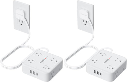 TESSAN Surge Protector Power Strip with 900J Surge Protection, 5 Ft, Grey