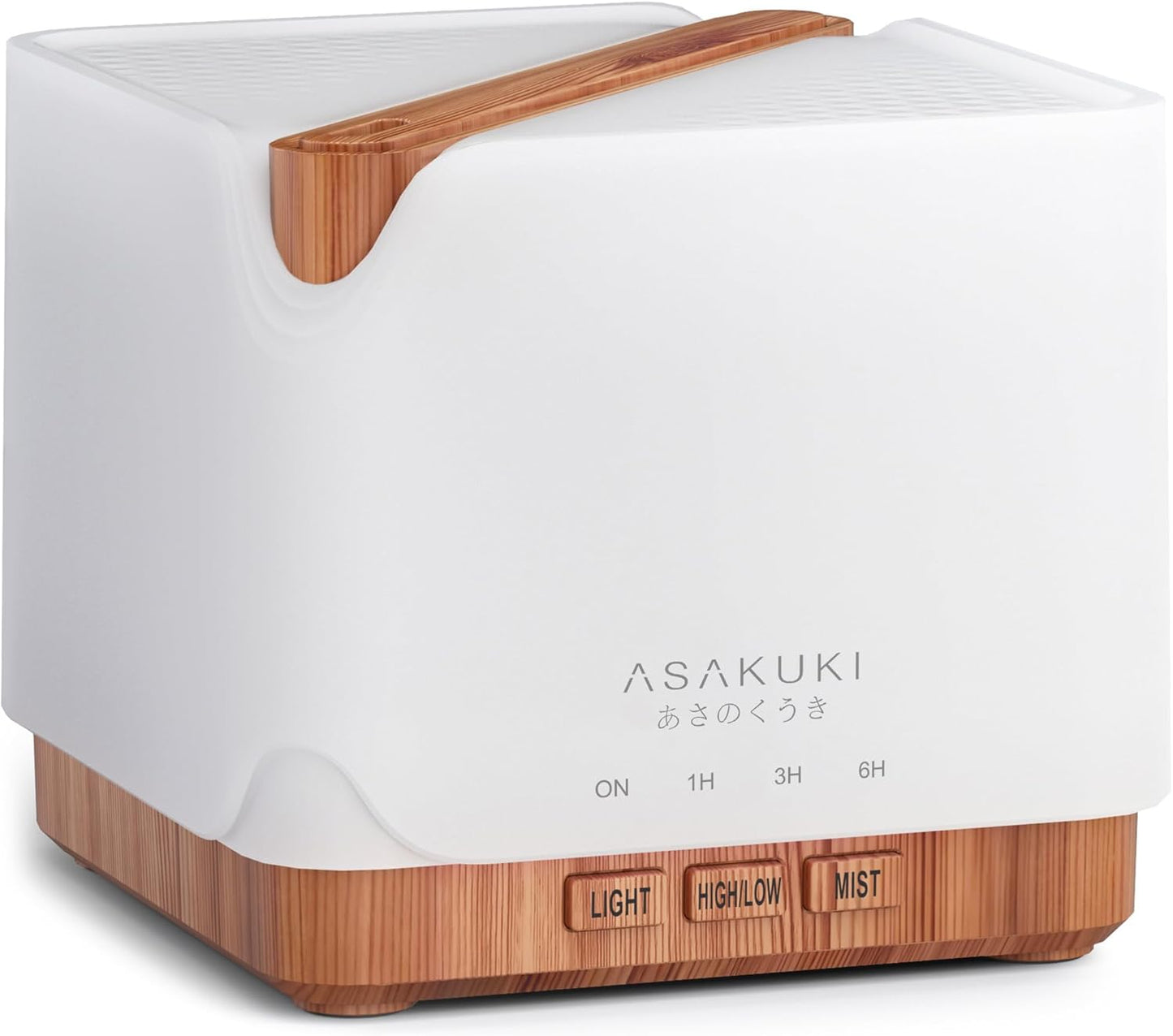 ASAKUKI Essential Oil Diffuser for Home Large 700 ml Humidifier | Automatic Shut-Off, Quiet Aromatherapy Diffuser with 7 LED Lights for Living Room, Kitchen, Bedroom, Hotel - White