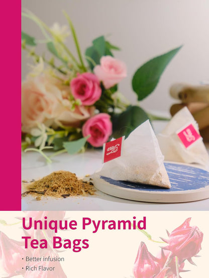TeeLux Chamomile Tea Bags, 1.5g/bag, Pure Natural Chamomile Flowers Herbal Tea, Caffeine Free, 100 Count
